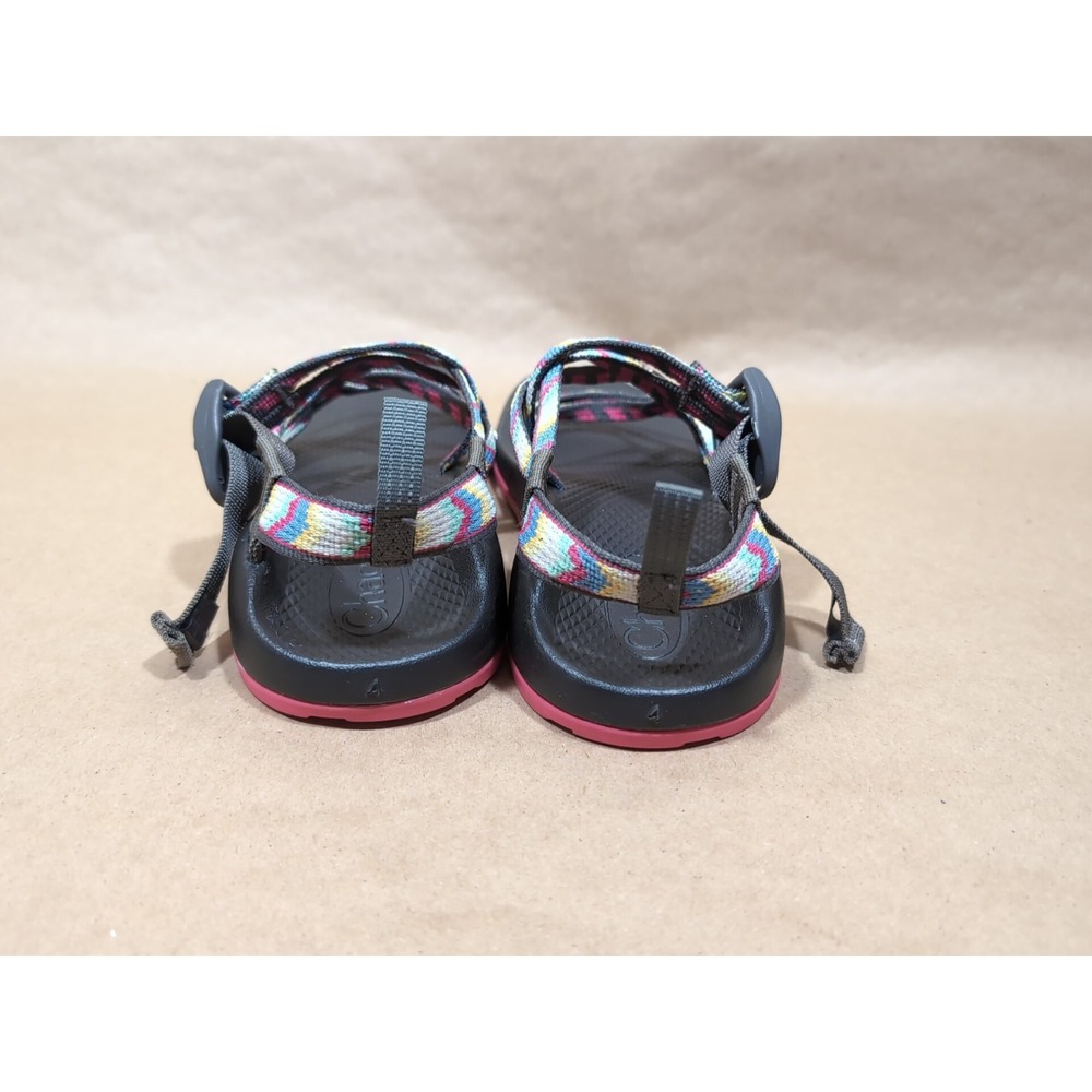 Chaco Girls Size 4 ZX1 EcoTread Fletched Pink Sport Sandal‎ Strappy Athletic - Picture 3 of 9